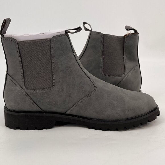 JBU Kai Water Resistant Chelsea Boot Size 12M Grey Leather Pull-On - Picture 7 of 12